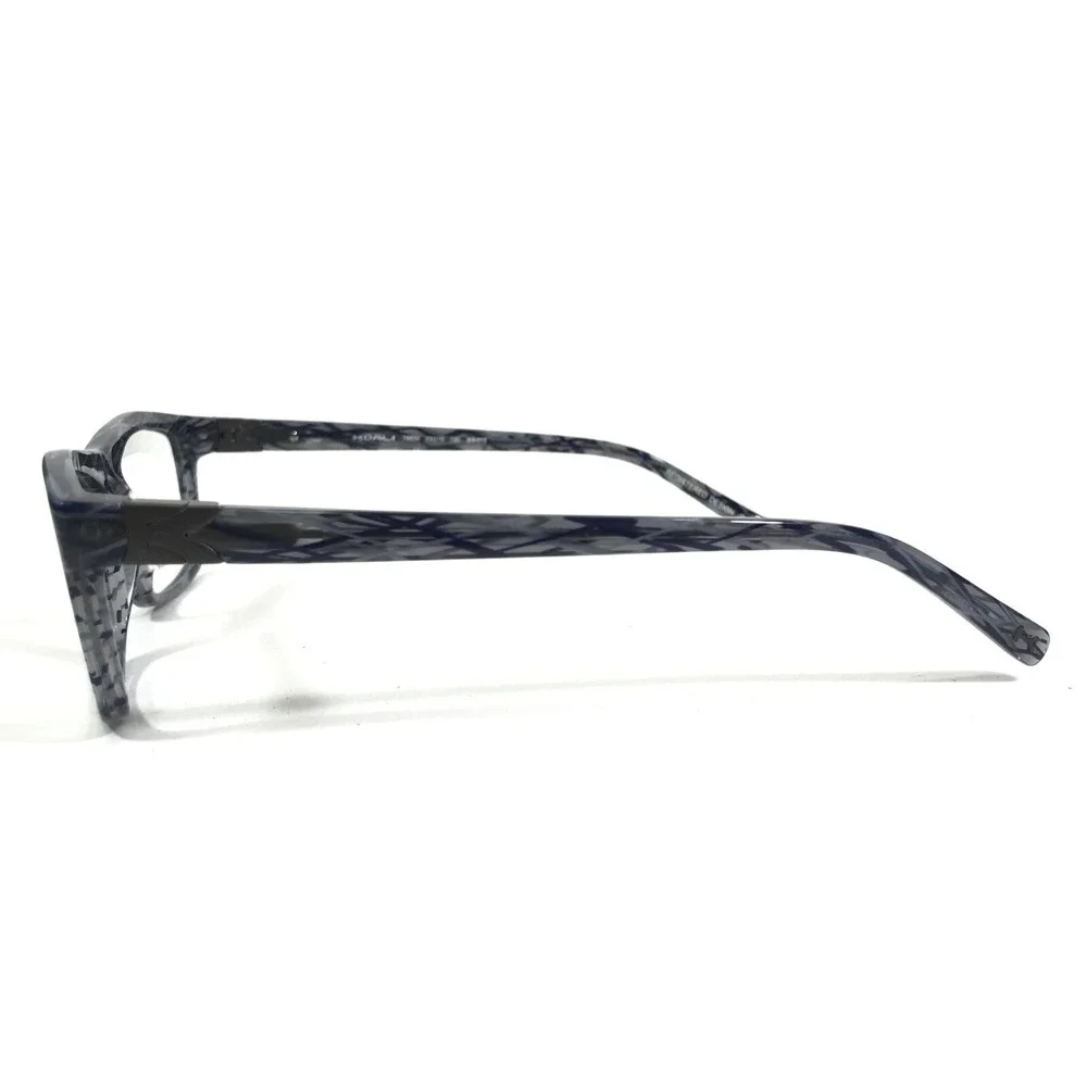 Morel Eyeglasses Frames KOALI 7665K BB015 Grey Blue Geometric Pattern 53-15-135